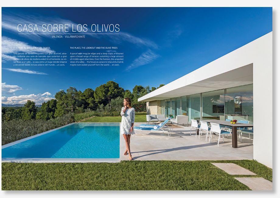 Publicación en la revista Class & Villas - Casa sobre los olivos - Gallardo Llopis Arquitectos
