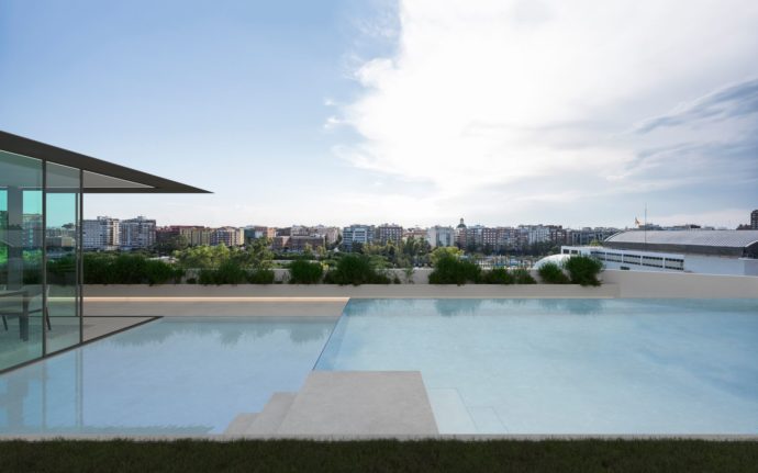 Ático en la alameda - Piscina - Arquitectos Valencia